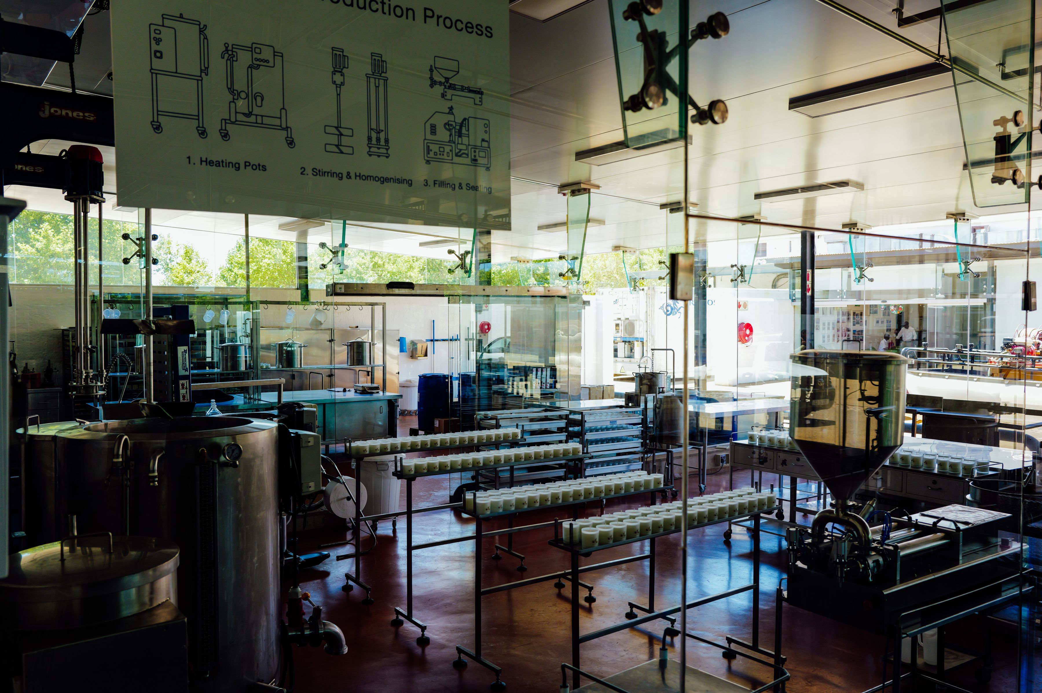 Modern food processing production line (illustration)