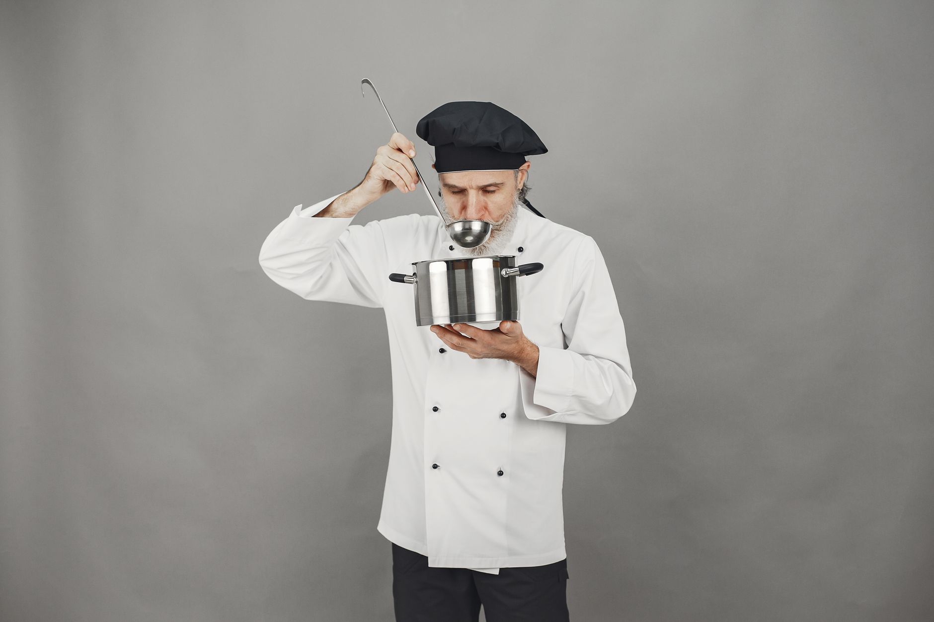 Taste testing during recipe development (illustration)